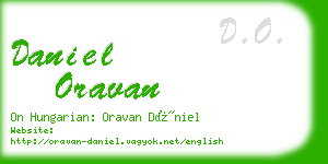 daniel oravan business card